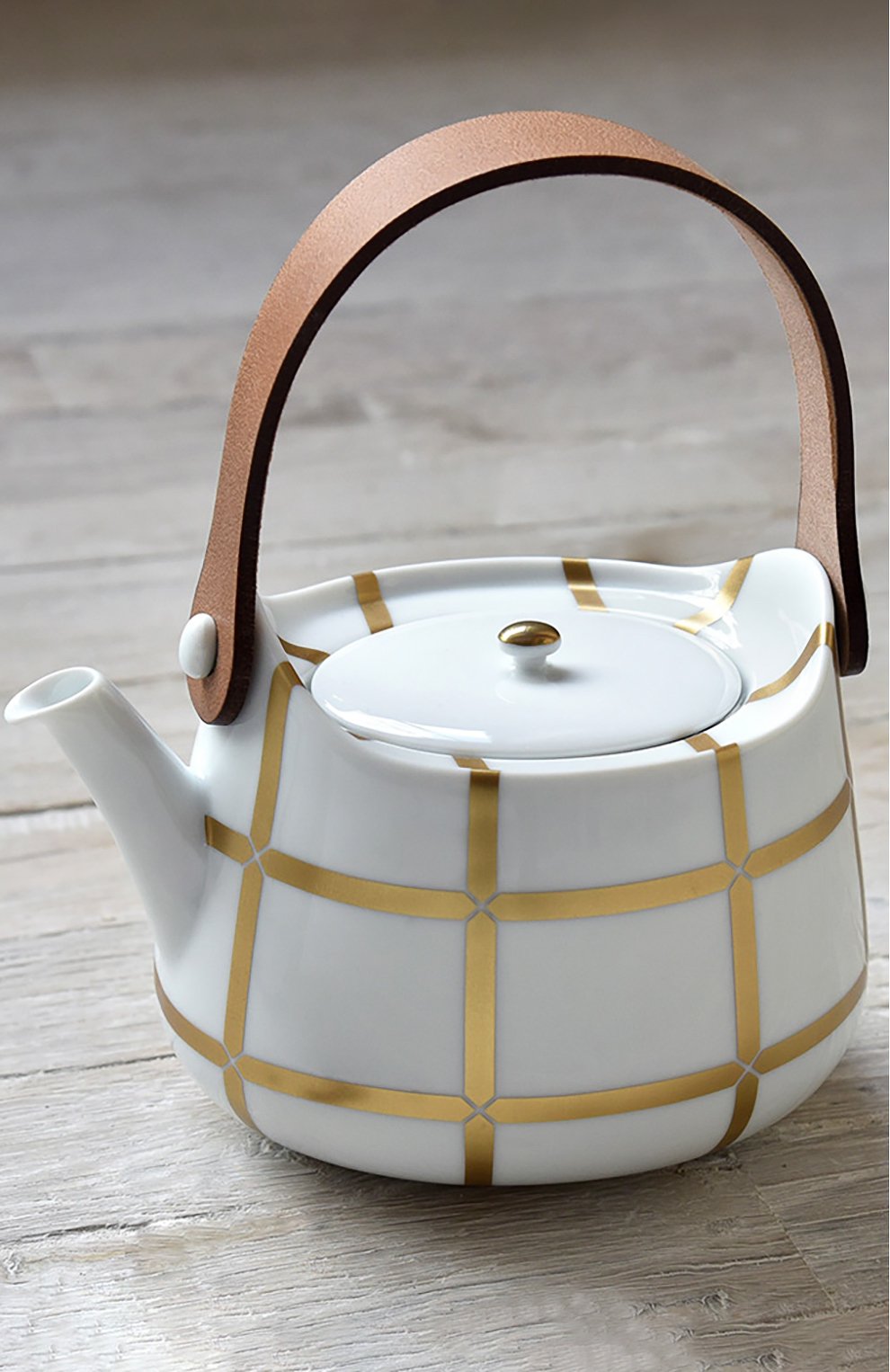 Чайник с кожаной ручкой mailla BERNARDAUD, арт. 1843/22163, фото 2