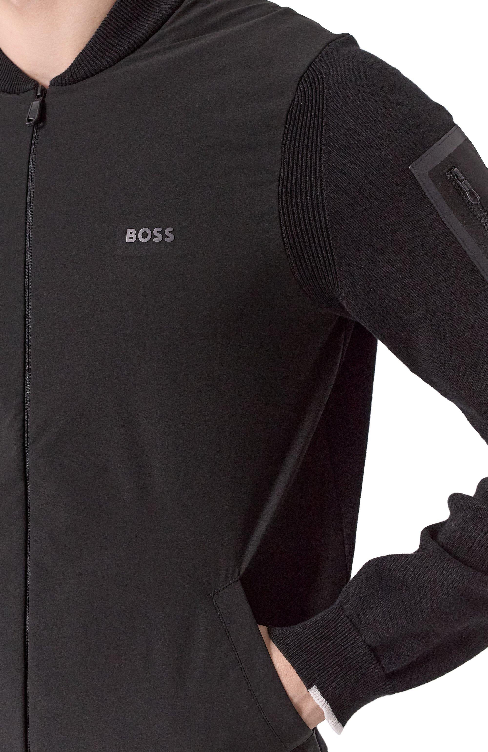 Комбинированная толстовка BOSS GREEN, арт. 50529337, фото 5