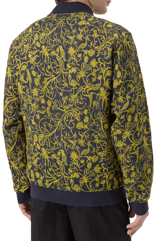 Льняной бомбер Kiton UG0001H0930301 Разноцветный  UG0001H0930301 Фото 4