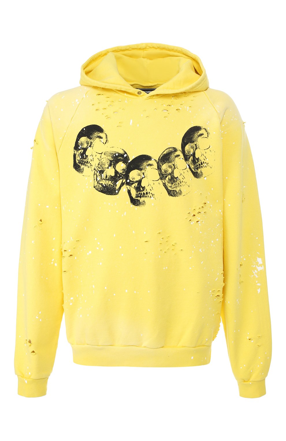 Хлопковое худи DOMREBEL, арт. AMIG0S/PULL0VER/H0LES AND PAINT, фото 1