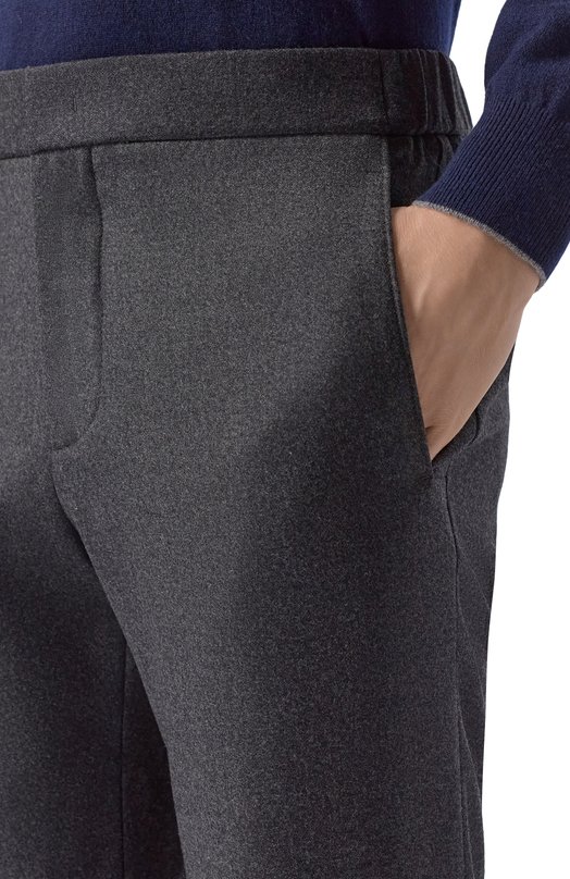 Брюки из шерсти и кашемира Loro Piana FAL3060 Серый  FAL3060 Фото 5