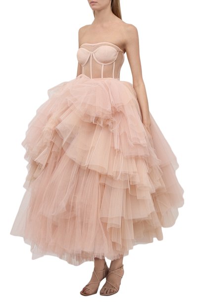 Шелковое платье ALEXANDER MCQUEEN, арт. 660191/QZAC0, фото 3