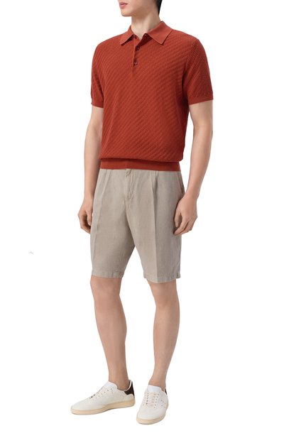 Шорты изо льна и хлопка ANDREA CAMPAGNA, арт. T0UL0NAC/300145, фото 2