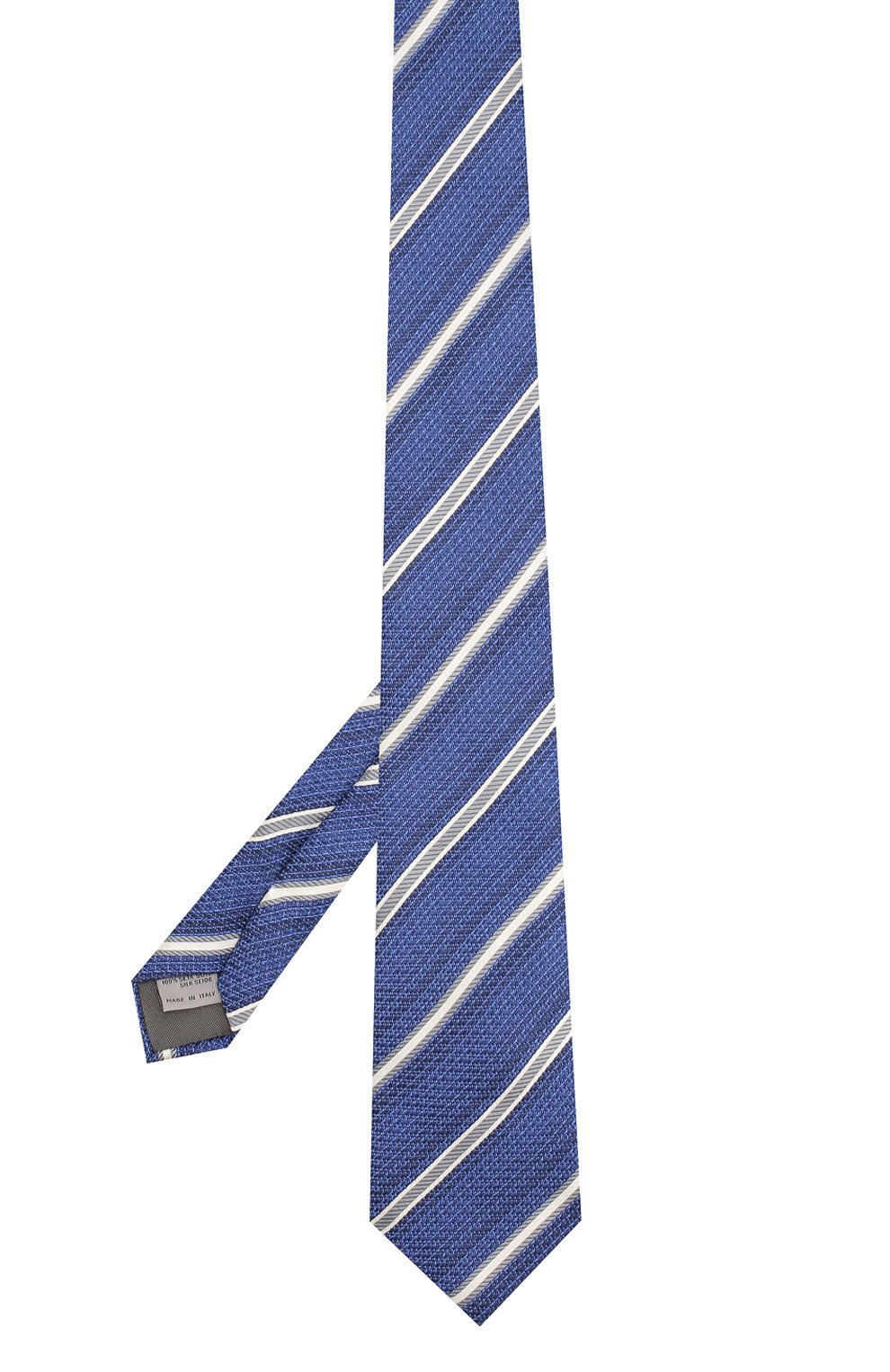 Шелковый галстук CANALI синего цвета по цене 13250 руб., арт. 18/HJ02075, фото 2 Шелковый галстук CANALI, арт. 18/HJ02075, фото 2