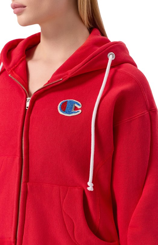 Хлопковая толстовка UNDERCOVER x Champion Undercover UC2E1802-1 Красный  UC2E1802-1 Фото 5