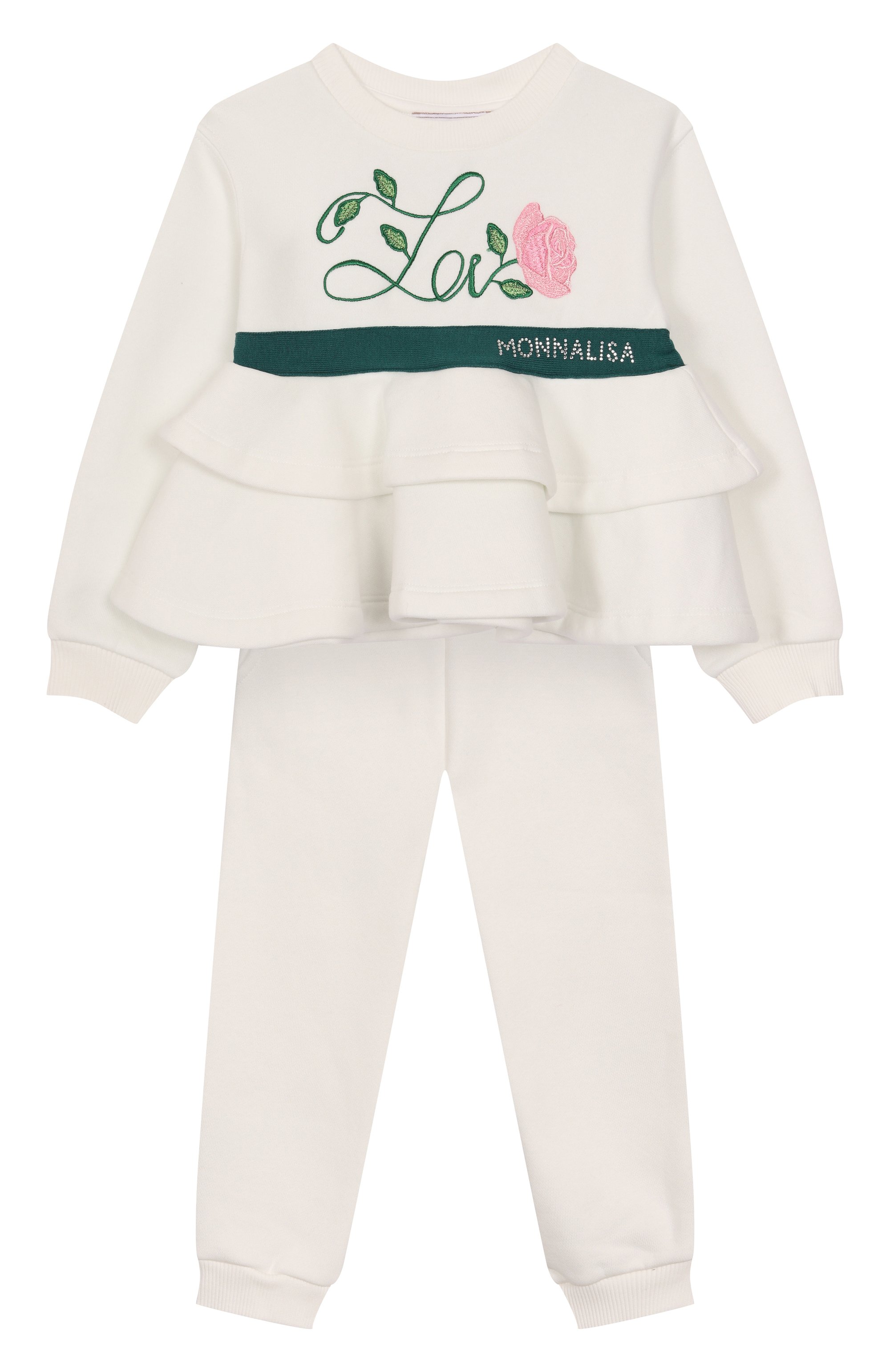 Комплект из свитшота и брюк MONNALISA, арт. 19F504, фото 1