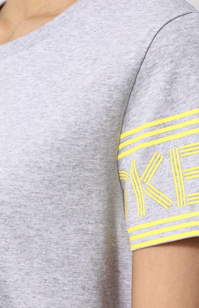Хлопковая футболка с круглым вырезом и логотипом бренда KENZO, арт. 2TS793985, фото 5