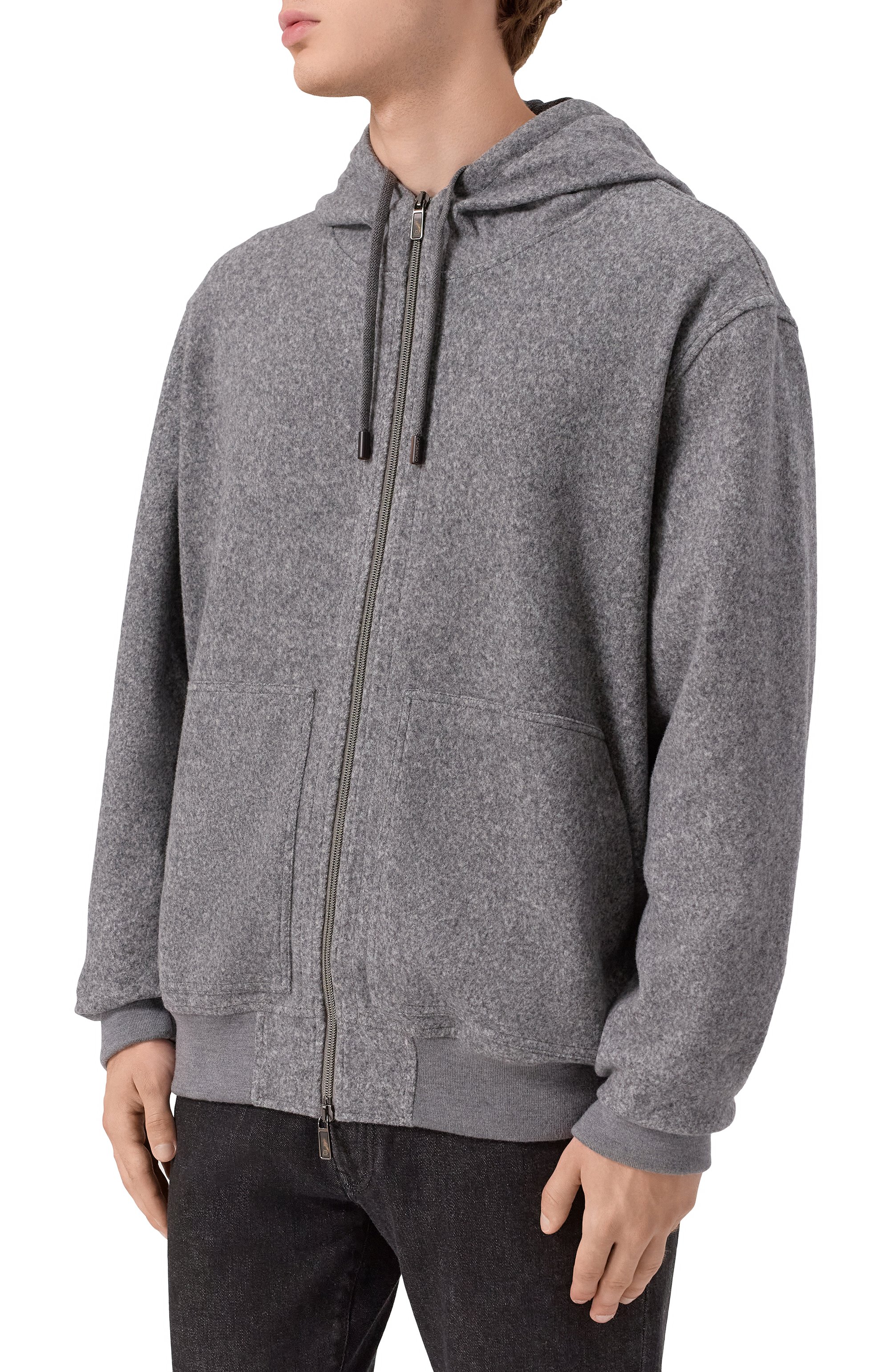 Толстовка из хлопка и шерсти CAPOBIANCO, арт. 19M409.FS00./60, фото 3