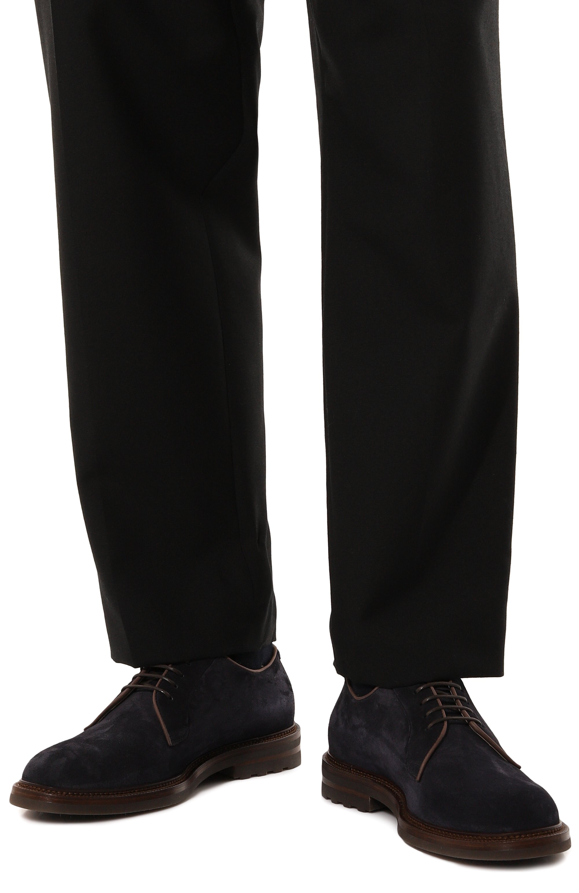 Замшевые дерби BRUNELLO CUCINELLI, арт. MZUPEAX810, фото 3