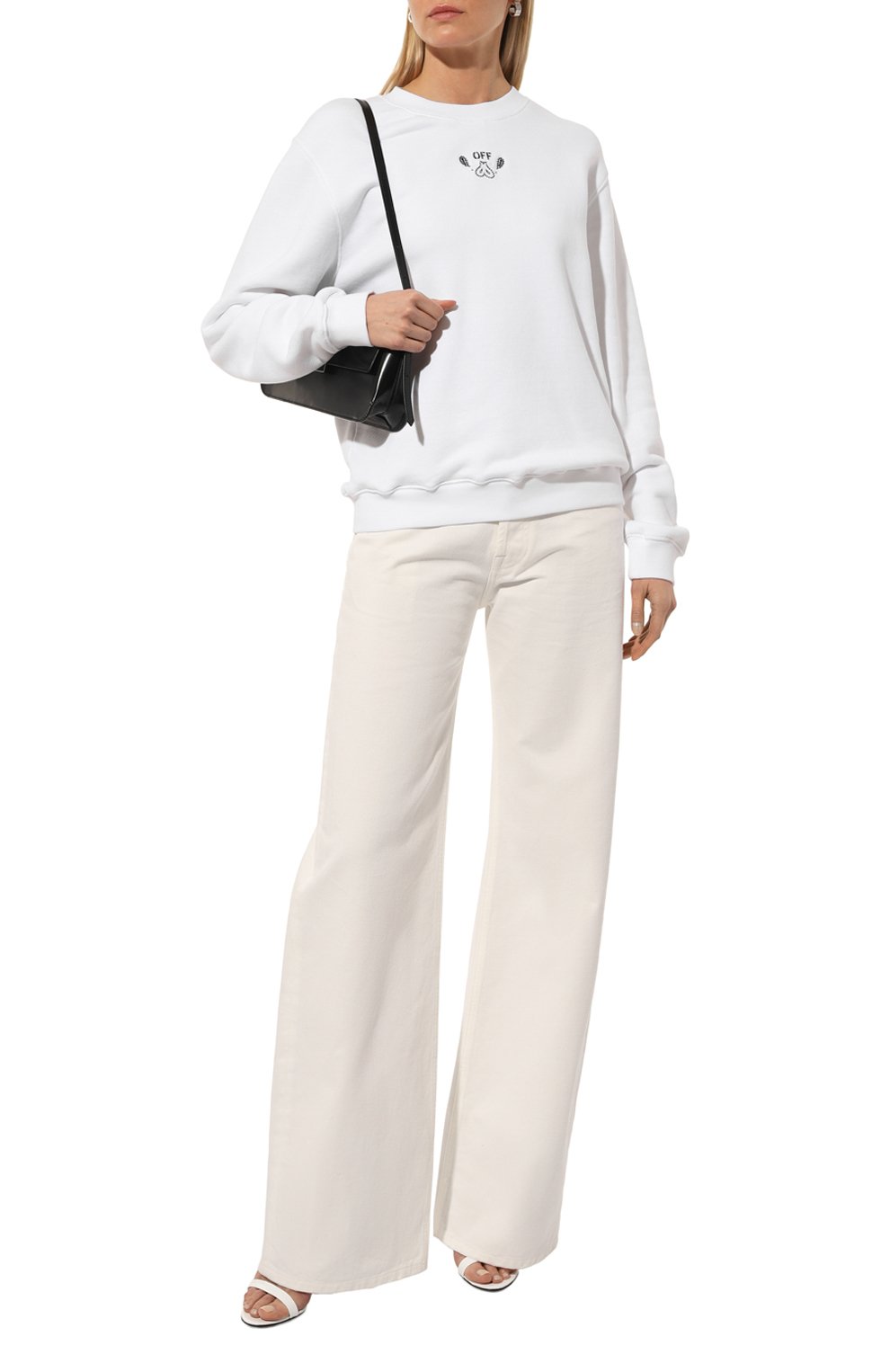 Хлопковый свитшот OFF-WHITE, арт. 0WBA055S24FLE002, фото 2