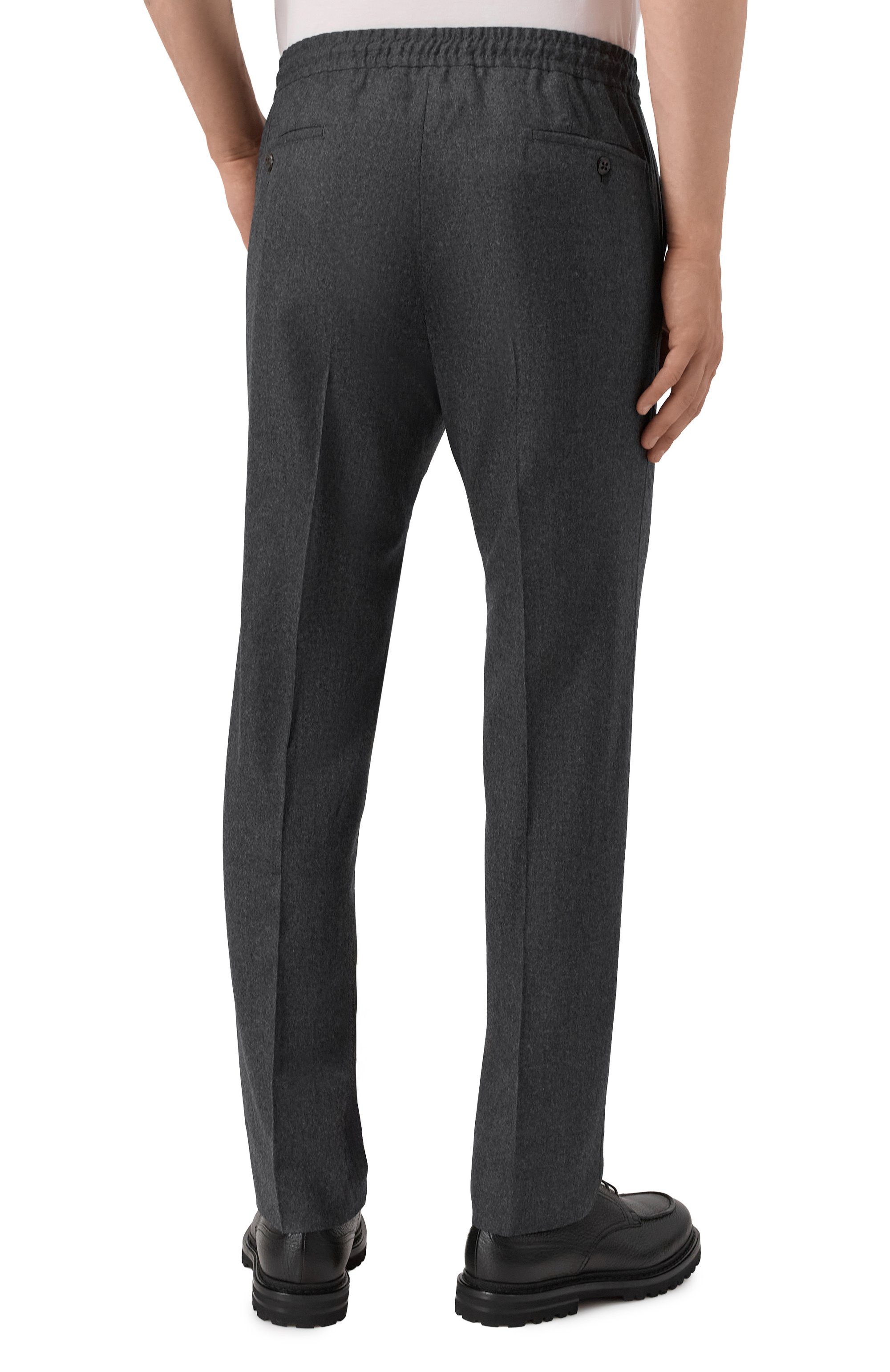 Шерстяные брюки CORNELIANI темно-серого цвета по цене 52050 руб., арт. 264L25-2618111, фото 4 Шерстяные брюки CORNELIANI, арт. 264L25-2618111, фото 4