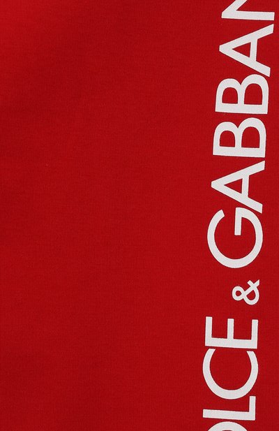 Хлопковые легинсы DOLCE & GABBANA красного цвета по цене 29100 руб., арт. L5JP3J/G7J7U/2-6, фото 3 Хлопковые легинсы DOLCE & GABBANA, арт. L5JP3J/G7J7U/2-6, фото 3