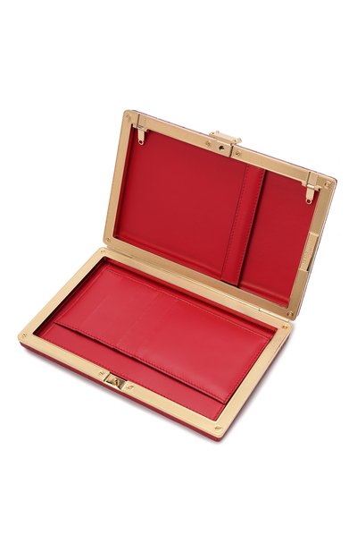 Клатч из кожи аллигатора DOLCE & GABBANA красного цвета по цене 983500 руб., арт. BI1336/A2R08/AMIS, фото 5 Клатч из кожи аллигатора DOLCE & GABBANA, арт. BI1336/A2R08/AMIS, фото 5