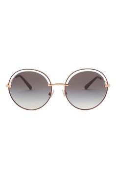 Женские солнцезащитные очки DOLCE & GABBANA коричневого цвета, арт. 2262-13338G | Фото 3 (Региональные ограничения белый список (Axapta Mercury): RU; Тип очков: С/з; Очки форма: Круглые)