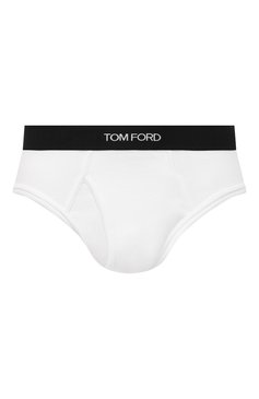 Мужские хлопковые брифы TOM FORD белого цвета, арт. T4LC10040 | Фото 1 (Кросс-КТ: бельё; Материал сплава: Проставлено, Проверено; Нос: Не проставлено; Материал внешний: Хлопок; Мужское Кросс-КТ: Трусы; Статус проверки: Проверено, Проверена категория)