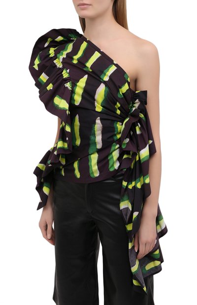 Хлопковый топ DRIES VAN NOTEN, арт. 211-30793-2005, фото 3