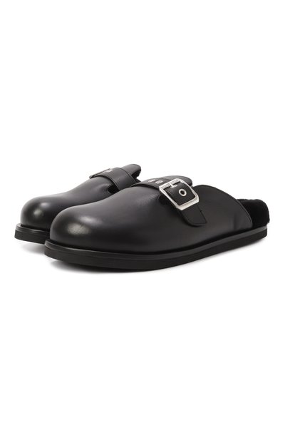 Женские кожаные сабо MATTIA CAPEZZANI, арт. W457/VITELL0+FUR