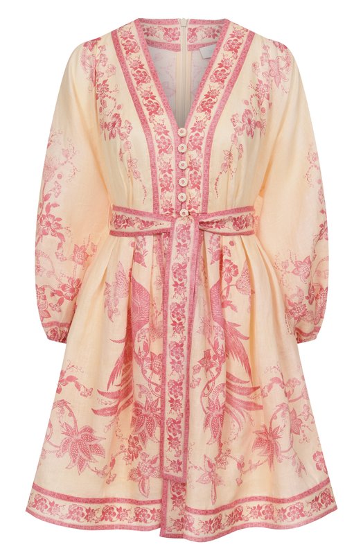 Льняное платье Zimmermann 3500DSS252 Кремовый 3500DSS252