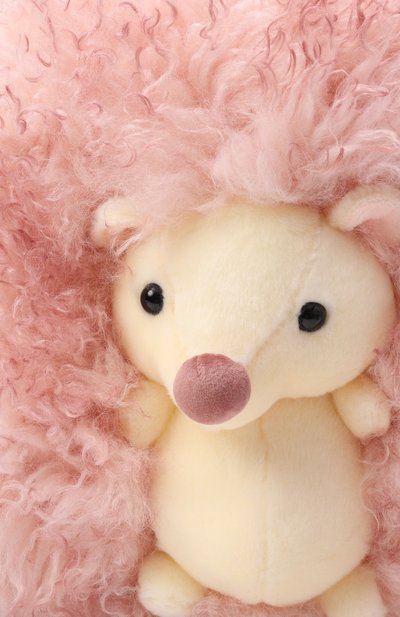 Мягкая игрушка ежик из овчины CAROLON светло-розового цвета по цене 15000 руб., арт. МИ-25-ЕЖ-002, фото 4 Мягкая игрушка ежик из овчины CAROLON, арт. МИ-25-ЕЖ-002, фото 4