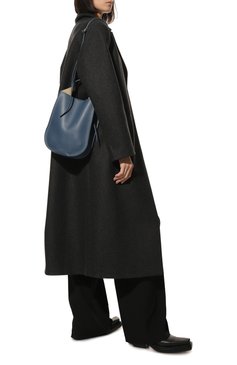 Женская сумка helene REE PROJECTS голубого цвета, арт. AW22/HEMISC1 | Фото 7 (Сумки-технические: Сумки top-handle; Ремень/цепочка: На ремешке; Размер: medium; Материал: Натуральная кожа; Драгоценные камни: Проставлено; Материал сплава: Проставлено)
