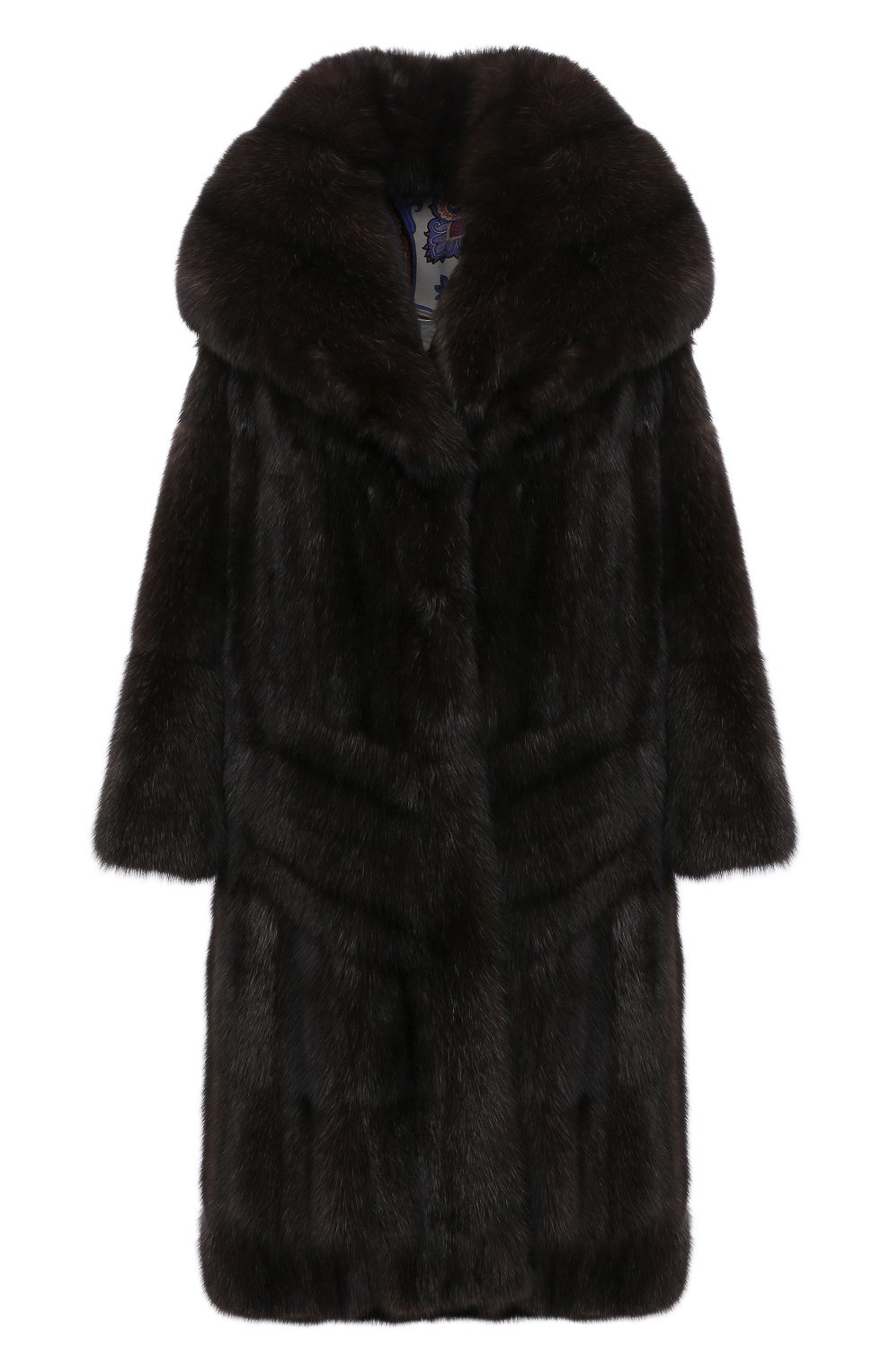 Шуба из меха соболя ZILLI коричневого цвета по цене 3285000 руб., арт. WAS-ZC0N3-ZIB00/0001, фото 1 Шуба из меха соболя ZILLI, арт. WAS-ZC0N3-ZIB00/0001, фото 1