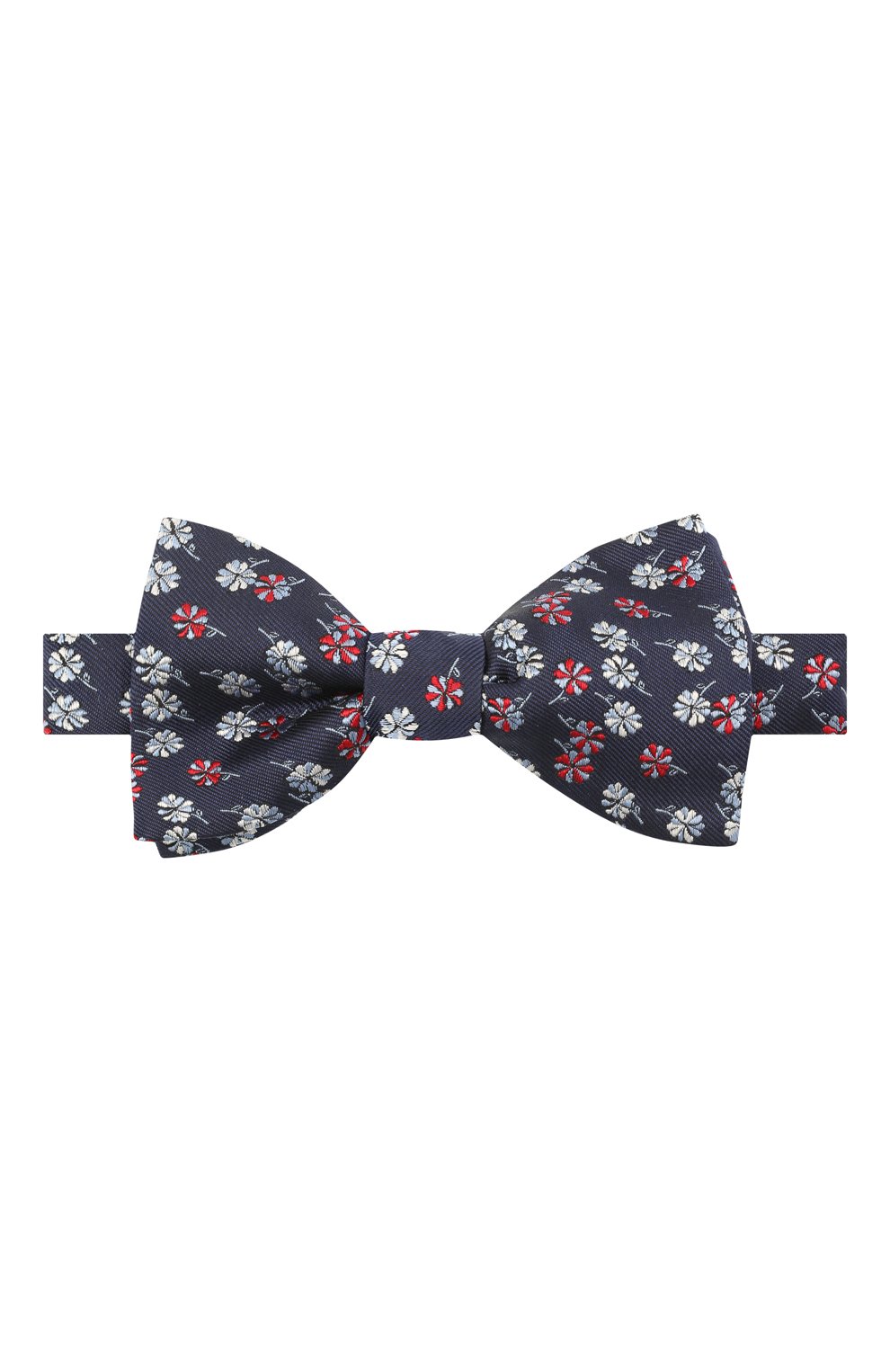 Шелковый галстук-бабочка LANVIN темно-синего цвета по цене 9950 руб., арт. 2077/B0W TIE, фото 1 Шелковый галстук-бабочка LANVIN, арт. 2077/B0W TIE, фото 1