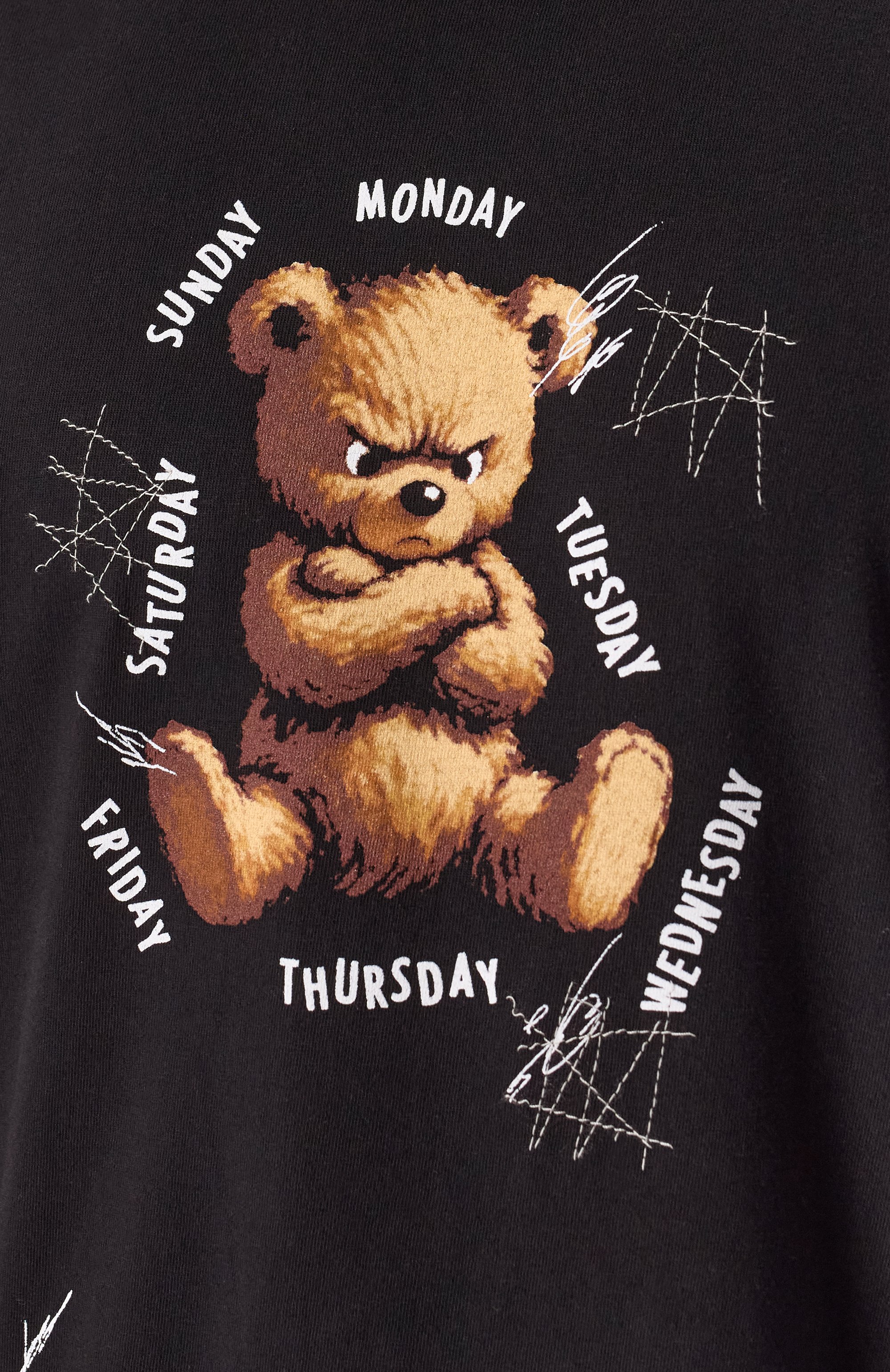 Хлопковая футболка DOMREBEL черного цвета по цене 18600 руб., арт. WEEKDAYS/T-SHIRT, фото 6 Хлопковая футболка DOMREBEL, арт. WEEKDAYS/T-SHIRT, фото 6