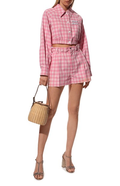 Хлопковая куртка MIU MIU, арт. ML820-6J1-F0W95, фото 2