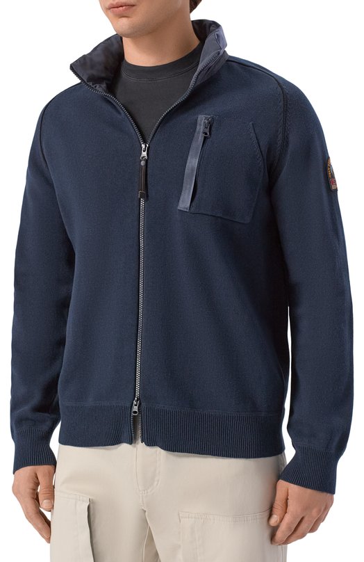 Хлопковый кардиган Parajumpers 26SM-PM KNR K09 Синий  26SM-PM KNR K09 Фото 3