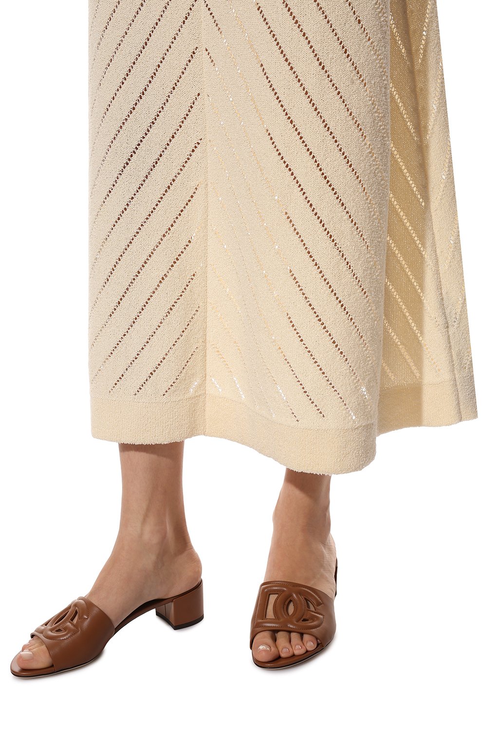 Кожаные мюли bianca DOLCE & GABBANA, арт. CR1139/AY329, фото 3