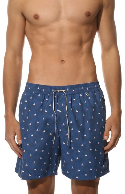 Плавки-шорты LORO PIANA темно-синего цвета по цене 46200 руб., арт. FAL6416, фото 2 Плавки-шорты LORO PIANA, арт. FAL6416, фото 2