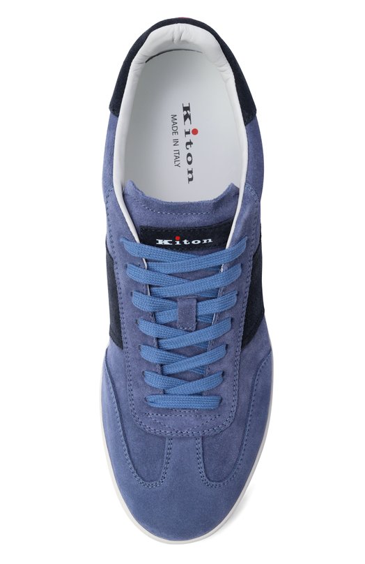 Замшевые кеды Kiton USSA396N01381 Синий  USSA396N01381 Фото 5