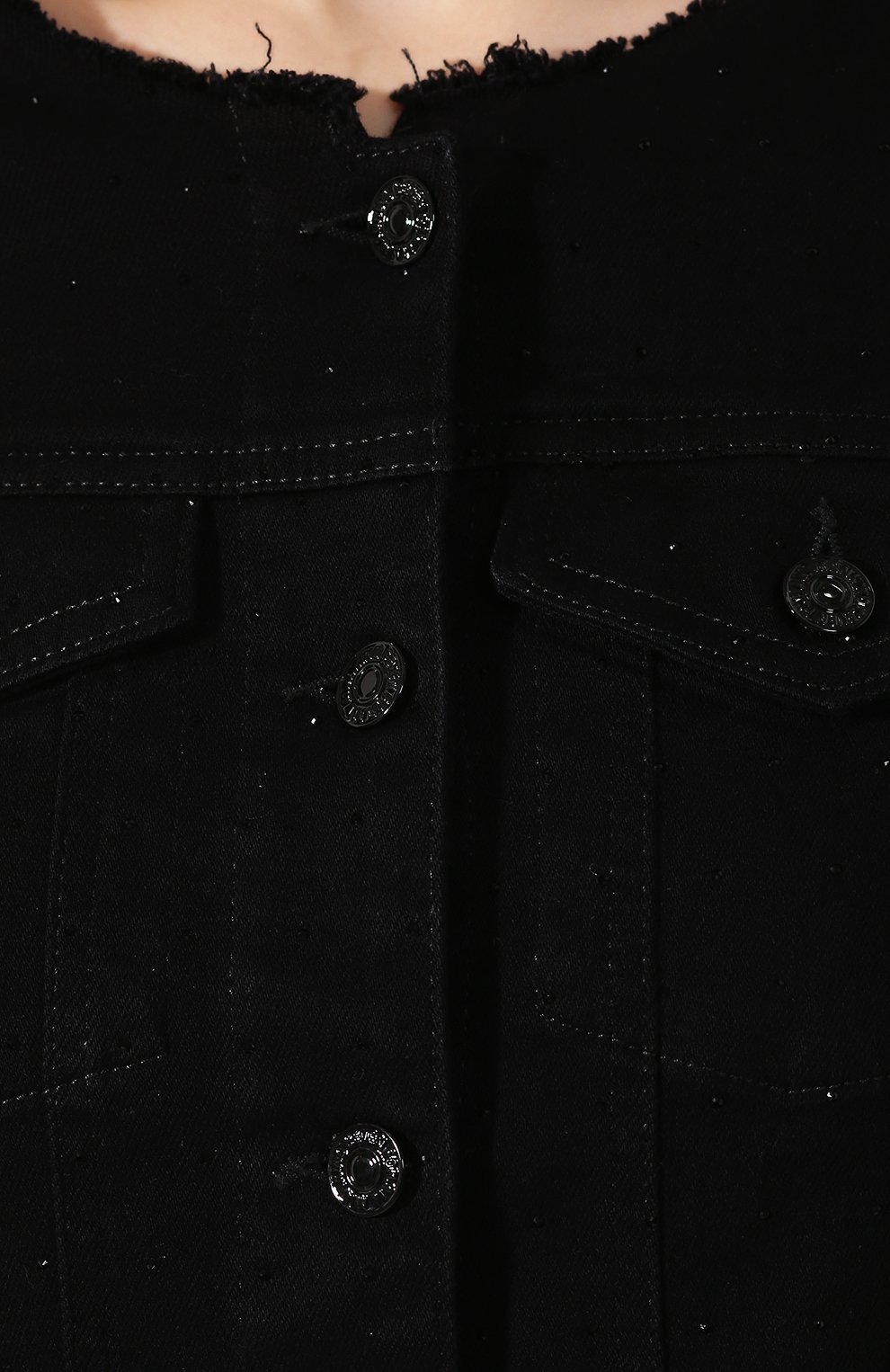 Джинсовая куртка 7 FOR ALL MANKIND черного цвета по цене 35100 руб., арт. JSWNA49CFM, фото 5 Джинсовая куртка 7 FOR ALL MANKIND, арт. JSWNA49CFM, фото 5