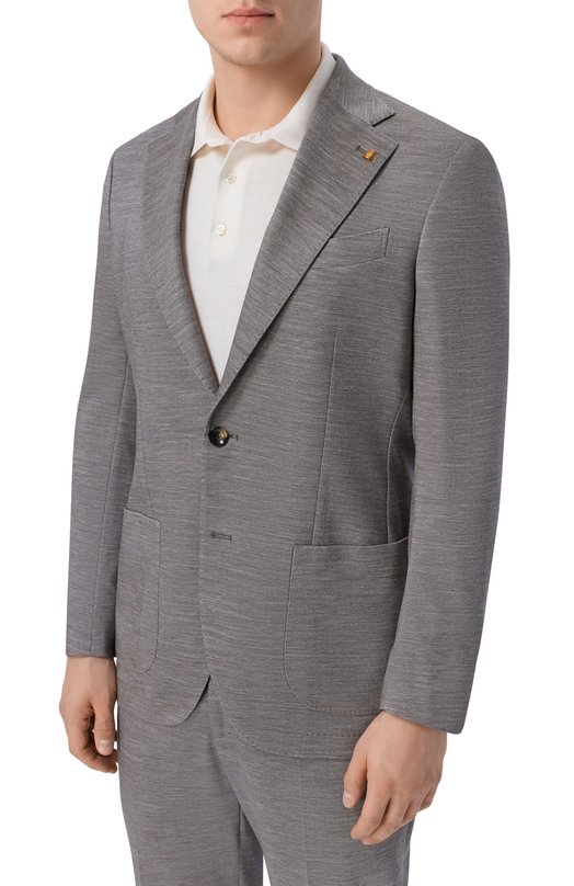Однобортный костюм Sartoria Latorre JEF74/0E/JJ214 Серый  JEF74/0E/JJ214 Фото 2