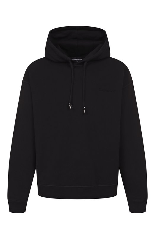 Хлопковое худи Dsquared2 S74GU0891/S25516 Чёрный S74GU0891/S25516
