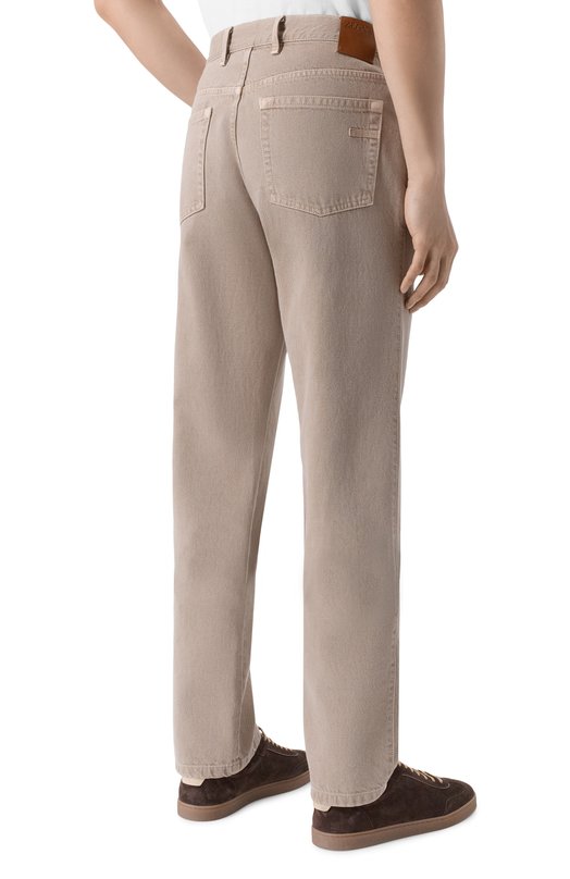 Джинсы Regular Zegna GAN/UCIB5A6 Бежевый  GAN/UCIB5A6 Фото 4