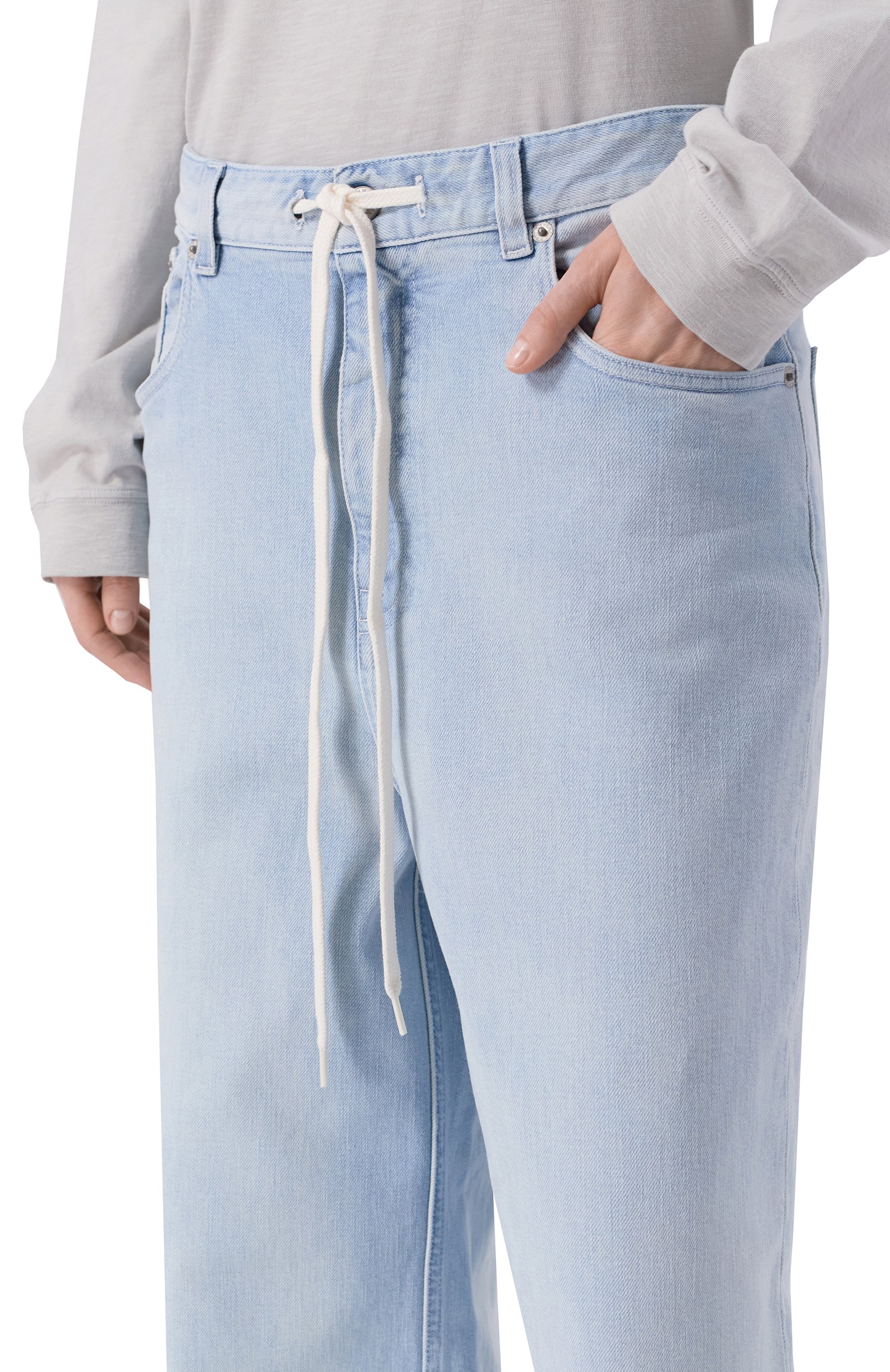 Джинсы MM6 голубого цвета по цене 63150 руб., арт. S52LA0262/M30056, фото 5 Джинсы MM6, арт. S52LA0262/M30056, фото 5