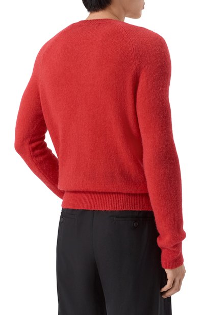 Свитер DRIES VAN NOTEN красного цвета по цене 64850 руб., арт. 021231/3723, фото 4 Свитер DRIES VAN NOTEN, арт. 021231/3723, фото 4