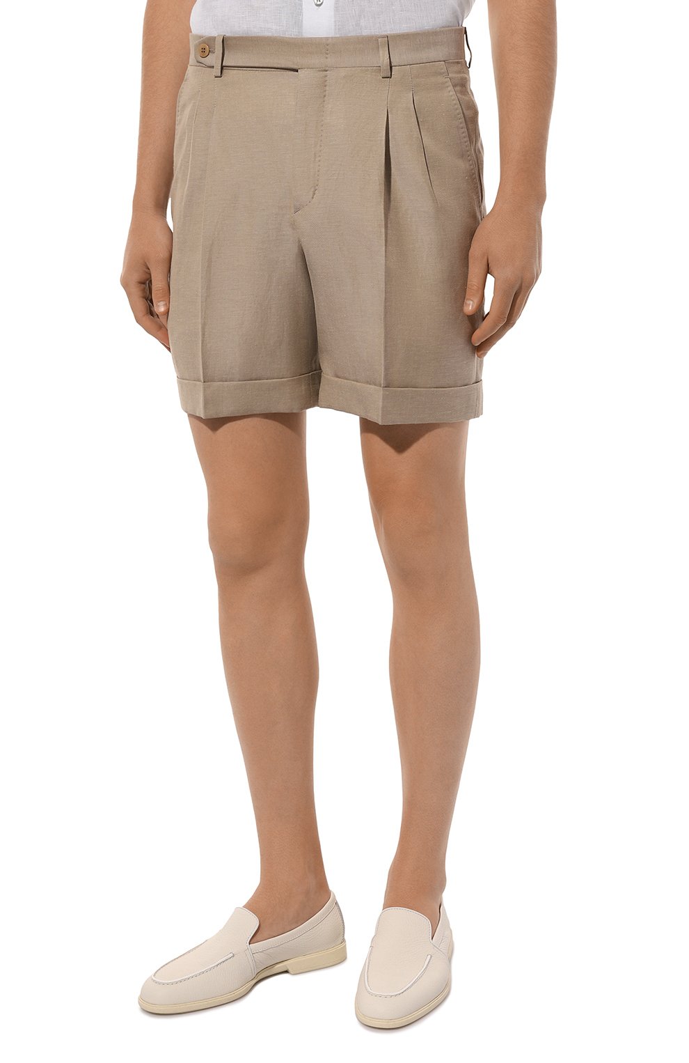 Шорты из шерсти и льна BRIONI, арт. RPAW0L/PBA43, фото 3