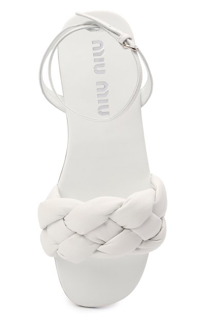 Кожаные сандалии MIU MIU, арт. 5X431D-LYB-F0009-005, фото 5