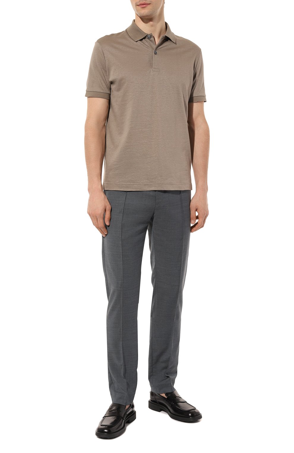Поло изо льна и хлопка KITON, арт. UMK0234, фото 2