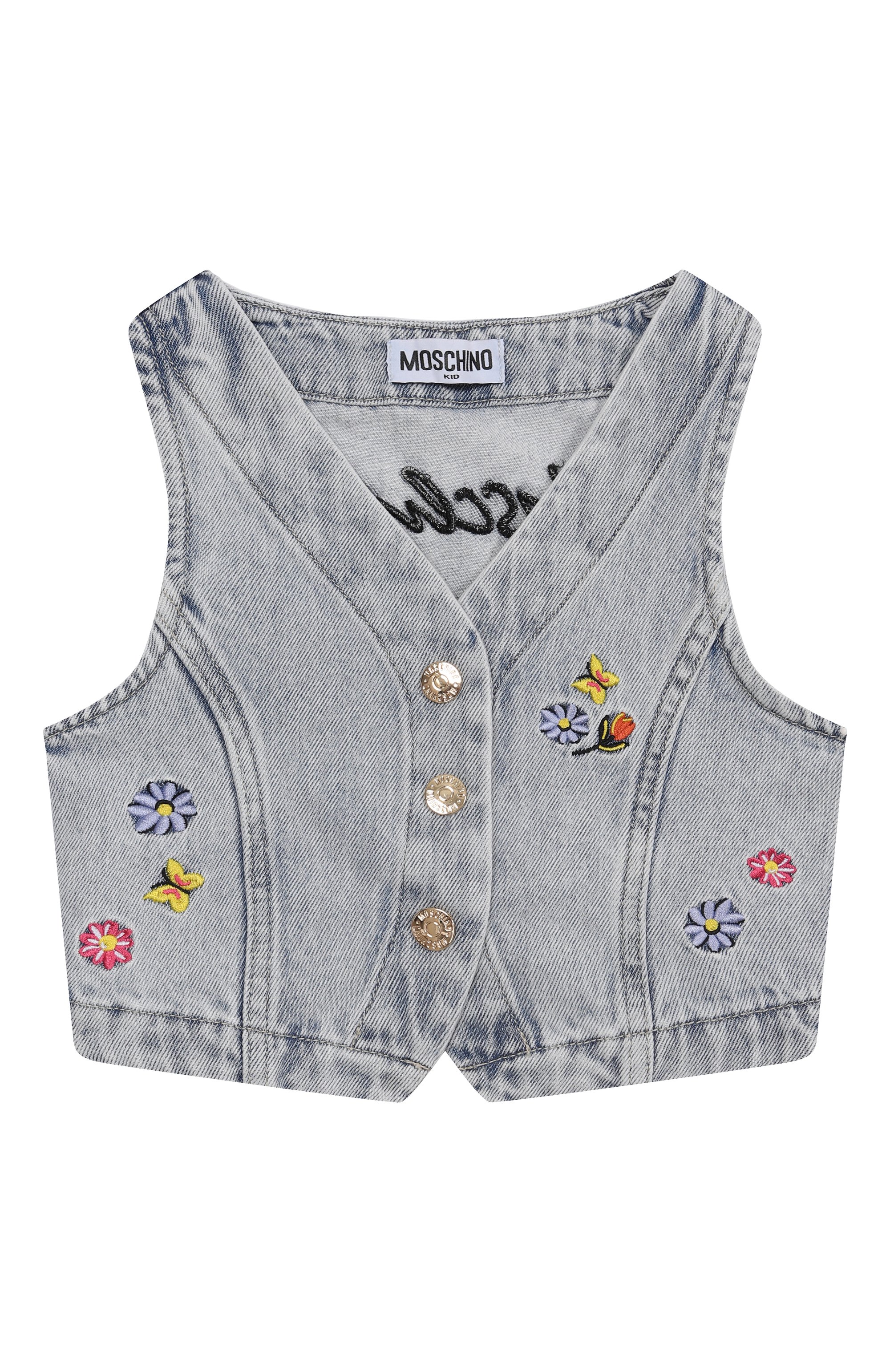 Джинсовый жилет MOSCHINO, арт. HDN000/L0E08/4-8, фото 1