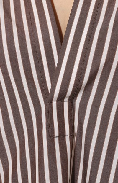 Хлопковая рубашка PETAR PETROV коричневого цвета по цене 69950 руб., арт. S23B17, фото 5 Хлопковая рубашка PETAR PETROV, арт. S23B17, фото 5