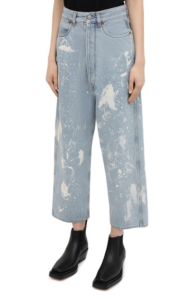 Джинсы GOLDEN GOOSE DELUXE BRAND голубого цвета по цене 33650 руб., арт. GWP00107.P000416, фото 3 Джинсы GOLDEN GOOSE DELUXE BRAND, арт. GWP00107.P000416, фото 3