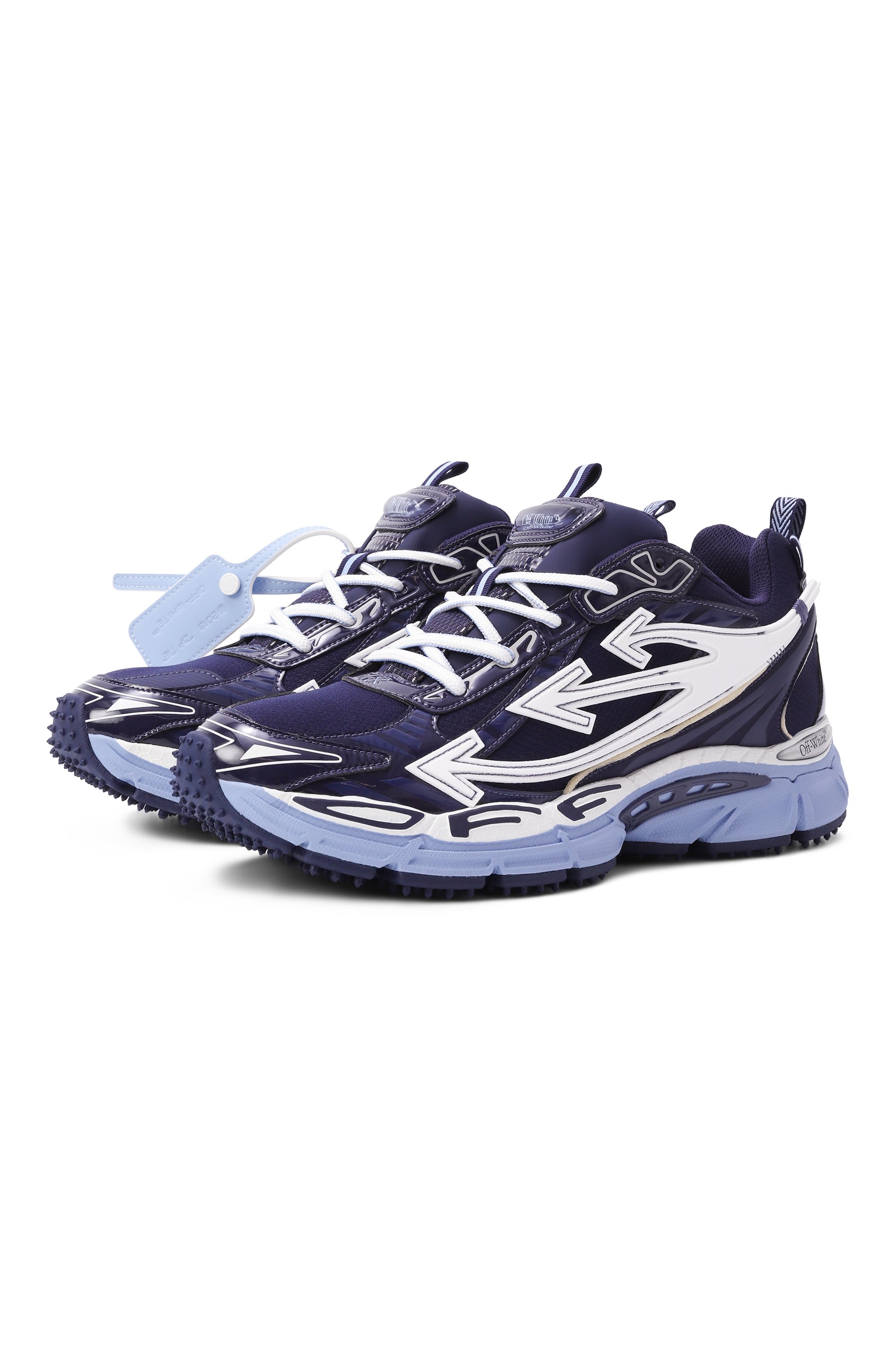 Комбинированные кроссовки be right back OFF-WHITE, арт. 0MIA295S25FAB002, фото 1