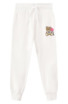 Детская комплект из толстовки и брюк MOSCHINO молочного цвета, арт. HDK033/LDA00/4-8 | Фото 5 (Драгоценные камни: Проставлено; Рукава: Длинные; Материал сплава: Проставлено; Девочки Кросс-КТ: Костюмы-спорт; Тематический товар: Teddy Bear; Материал внешний: Хлопок; Ростовка одежда: 8 лет | 128 см, 6 лет | 116 см, 4 года | 104 см, 5 лет | 110 см)