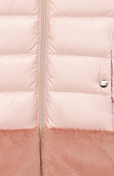 Пуховик с капюшоном HERNO розового цвета по цене 57500 руб., арт. PI0074G/12017/10A-14A, фото 3 Пуховик с капюшоном HERNO, арт. PI0074G/12017/10A-14A, фото 3