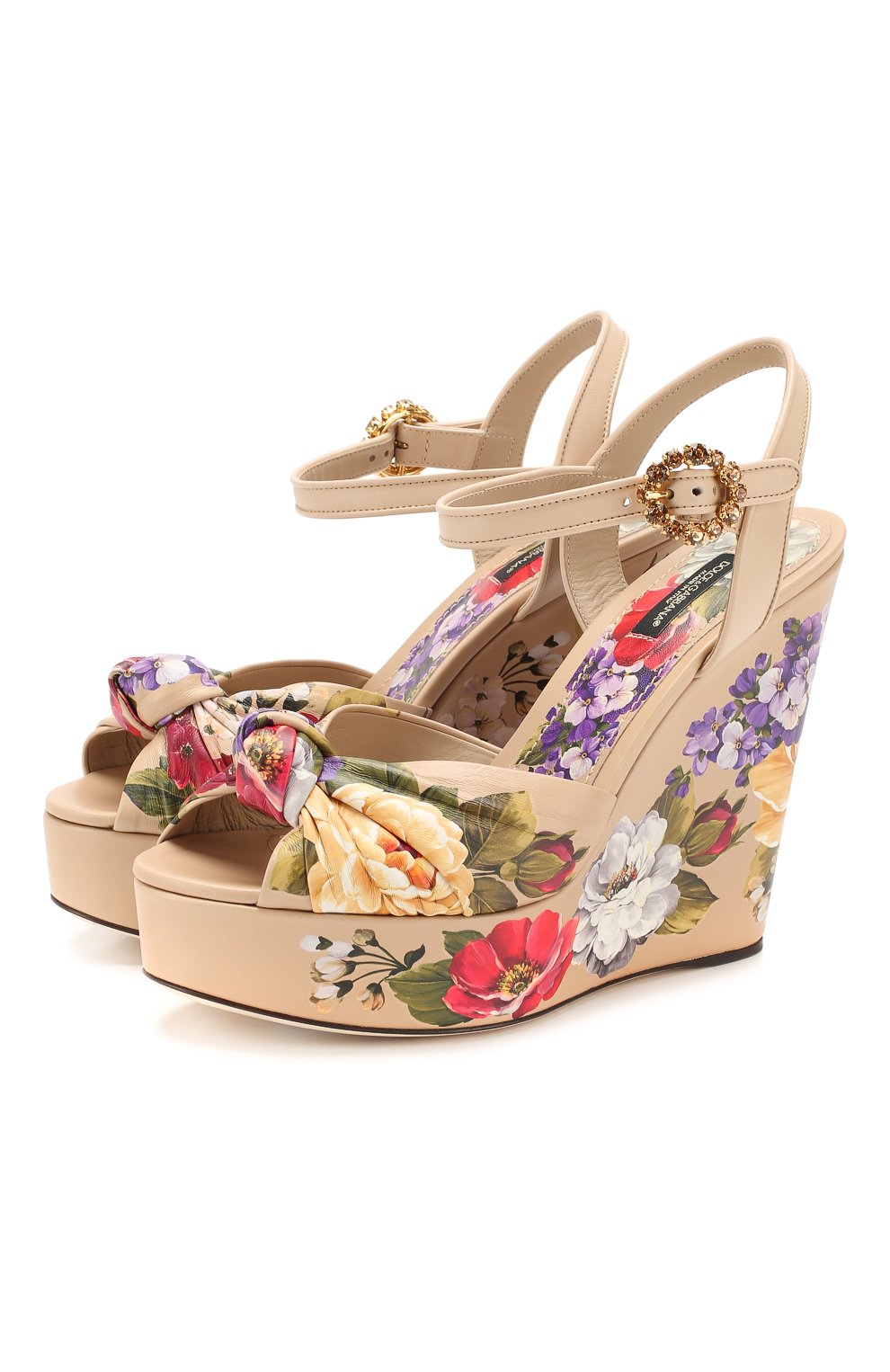 Кожаные босоножки bianca DOLCE & GABBANA, арт. CZ0219/AX741, фото 1