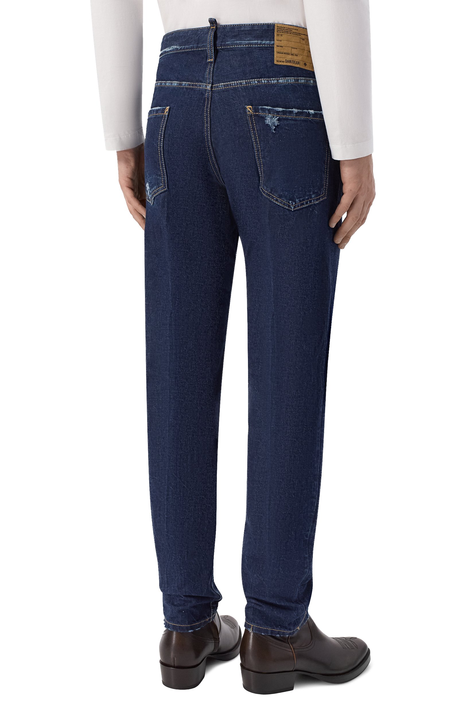 Джинсы teddy DSQUARED2 темно-синего цвета по цене 69950 руб., арт. S71LB1788/D30011, фото 4 Джинсы teddy DSQUARED2, арт. S71LB1788/D30011, фото 4
