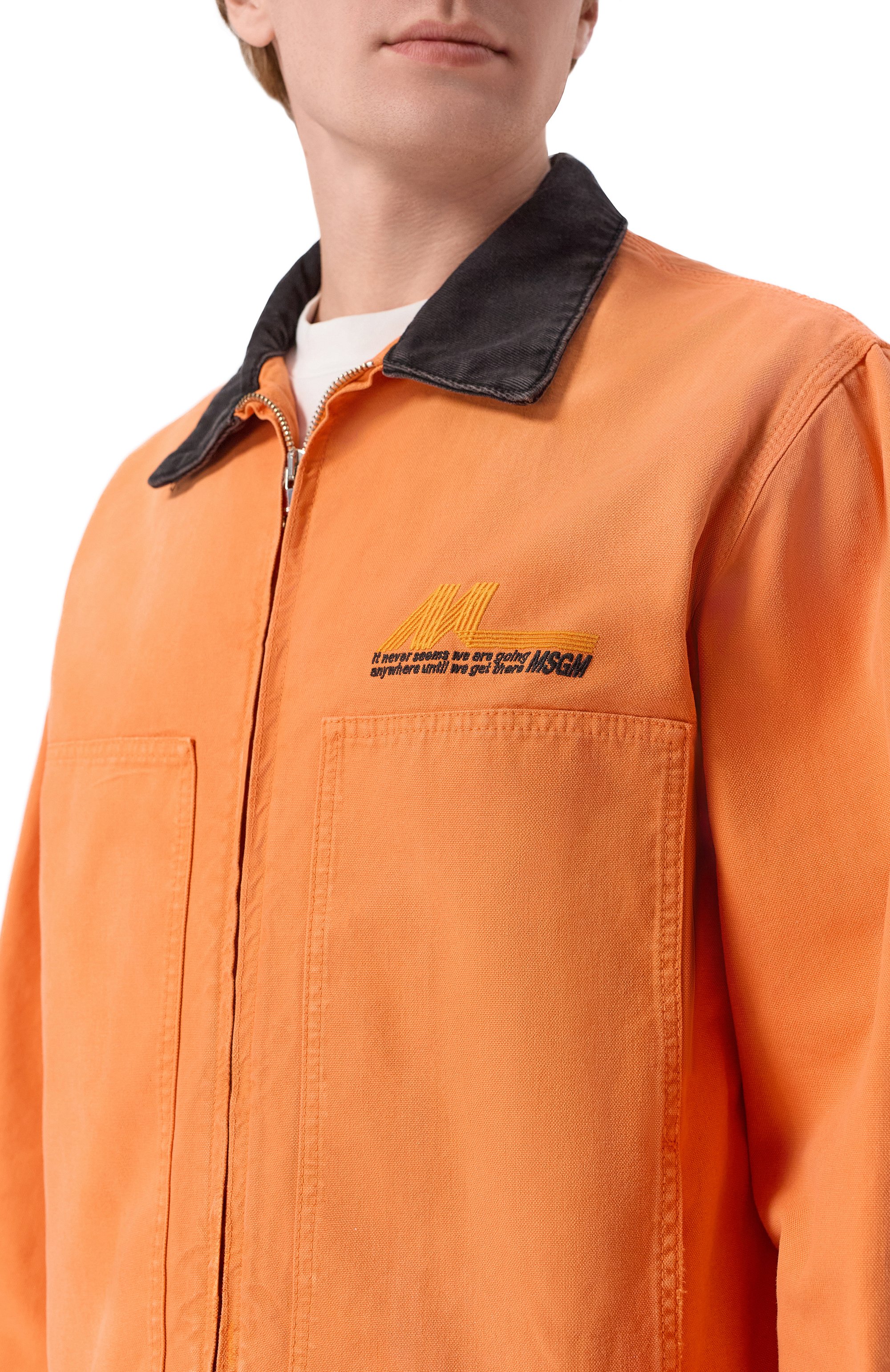 Хлопковая куртка-рубашка MSGM, арт. 4040MH231T/267089, фото 5